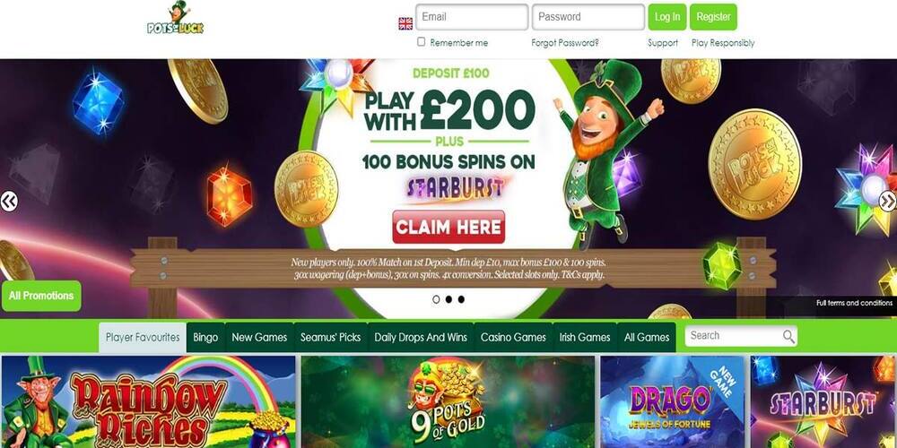 Pots of Luck casino site