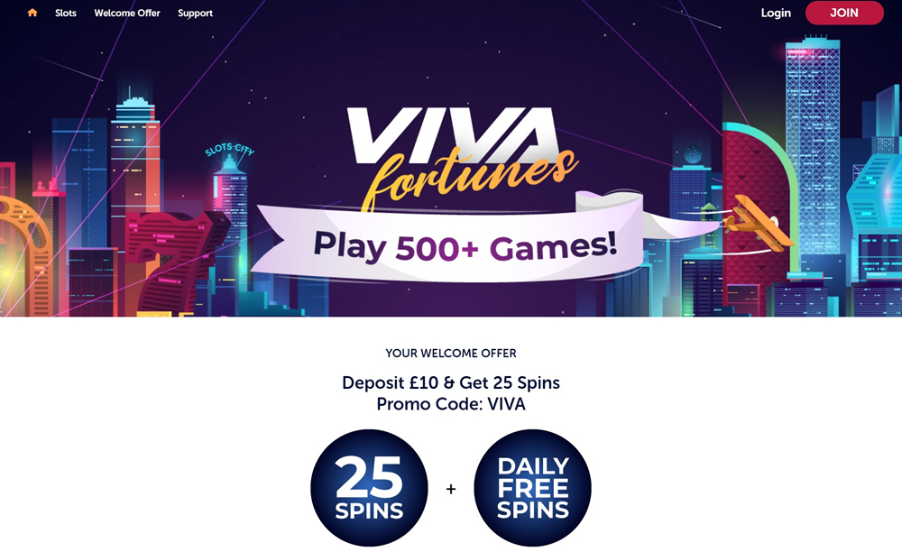 Viva Fortunes casino site