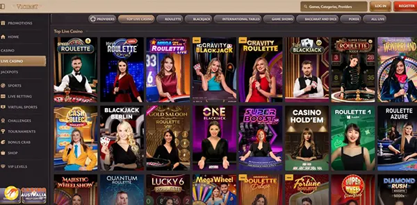 Vicibet deposit system